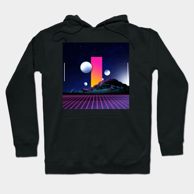 Retrowave mount Hoodie by WERFL